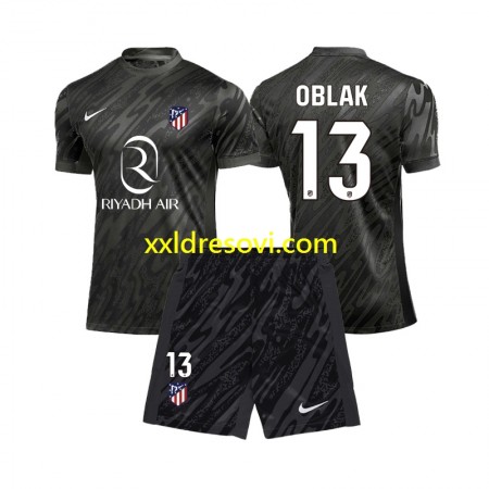 Atlético Madrid Jan Oblak 13 Golmanski Domaći Dječji Nogometni Dres 2024-2025